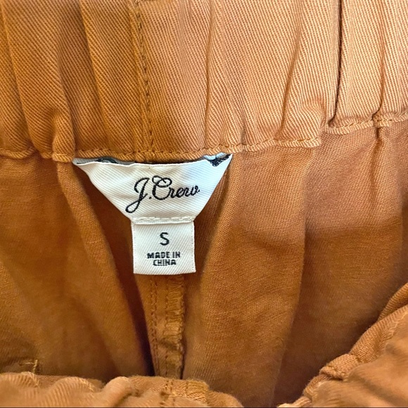 J Crew Pants Wide Leg Pull On Chino Orange Rust High Rise Full Length Size Small - Picture 9 of 15